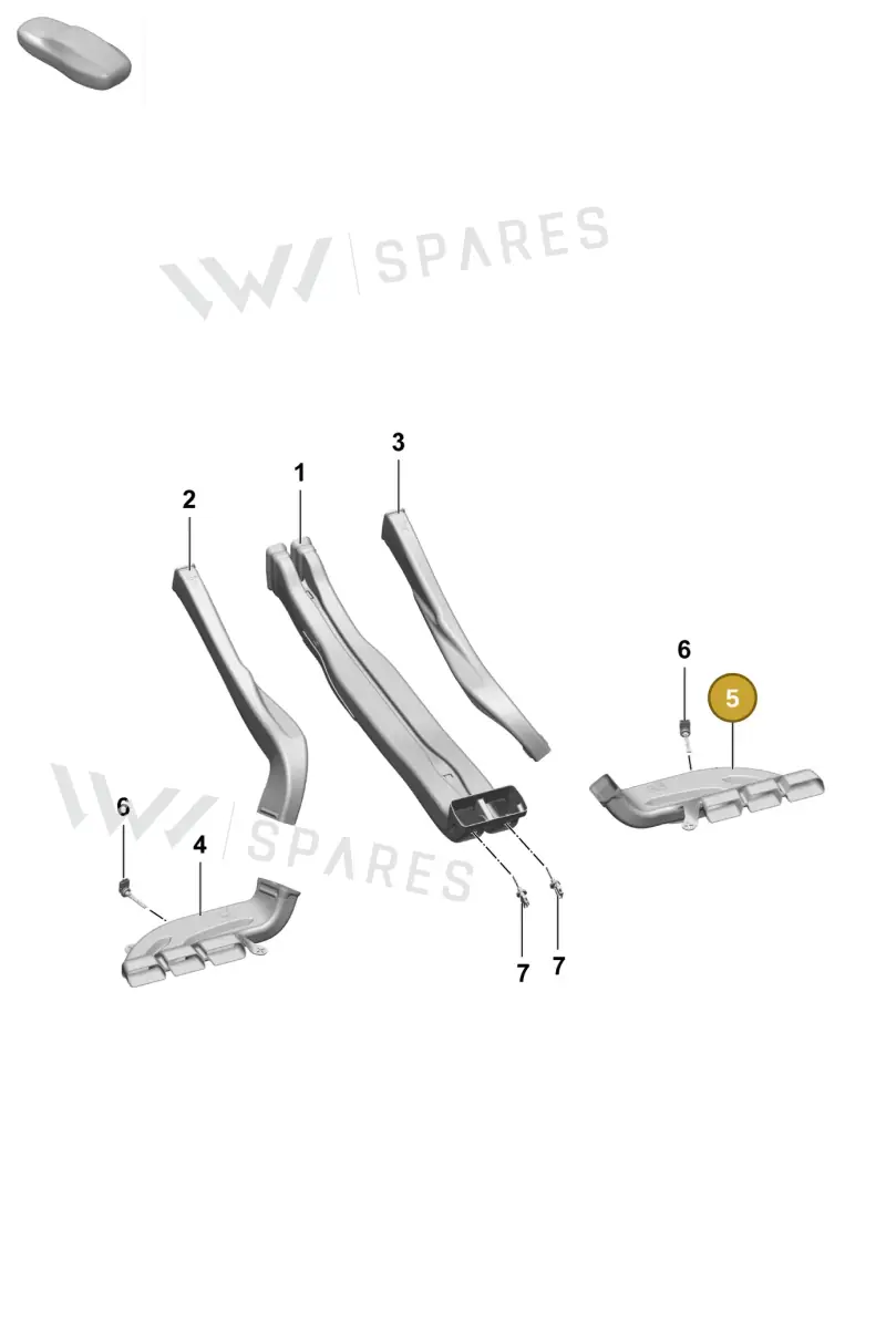 95C819802 — Porsche Macan (2024-2024) diagram p61813200, position 5
