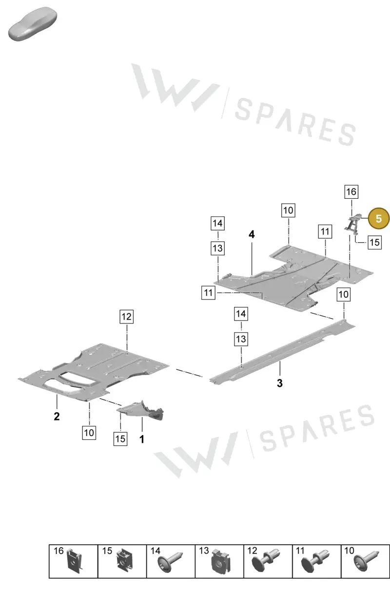 95C825163A — Porsche Macan (2024-2024) diagram p61801700, position 5