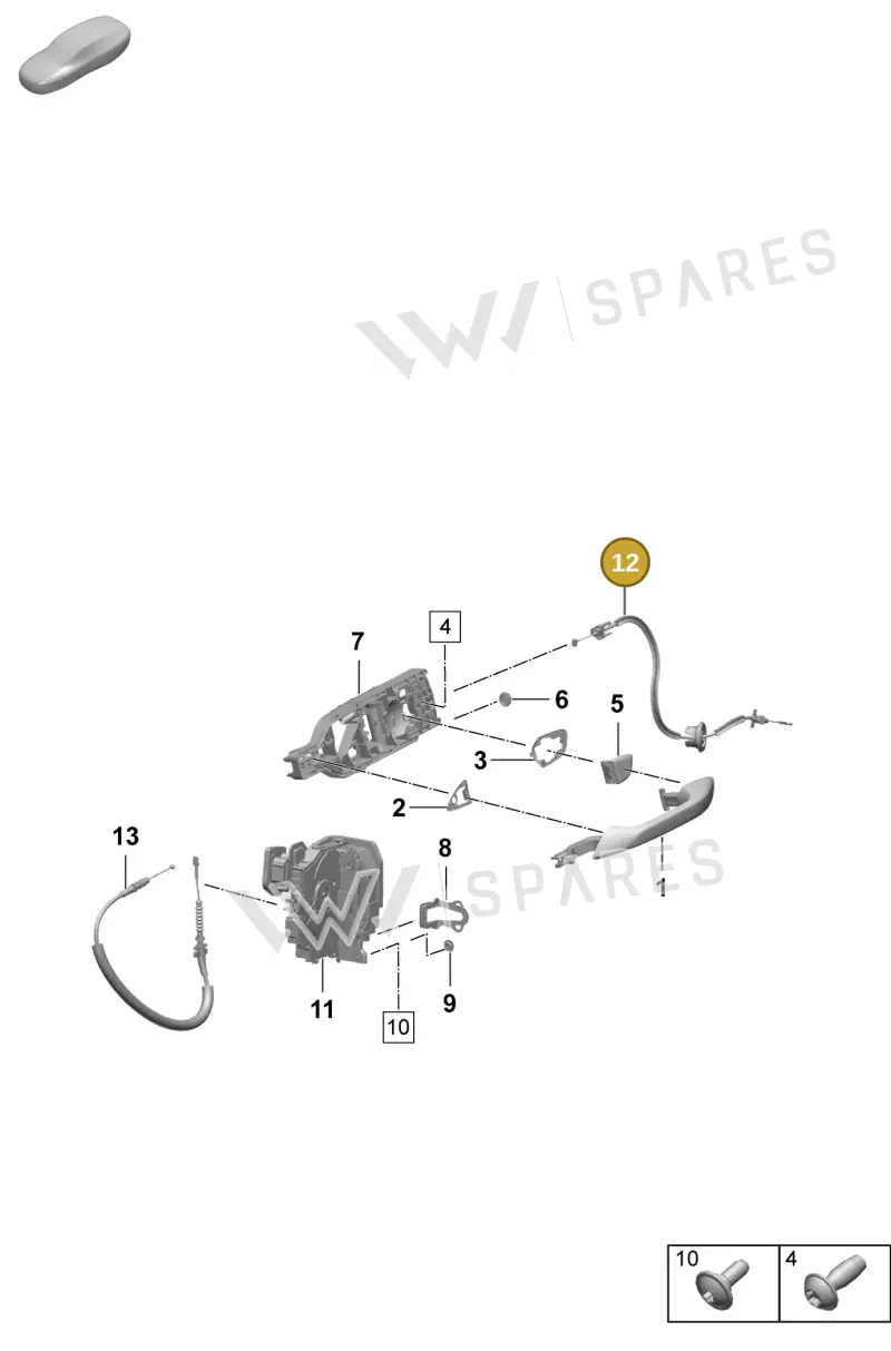 95C837017A — Porsche Macan (2024-2024) diagram p61804200, position 12