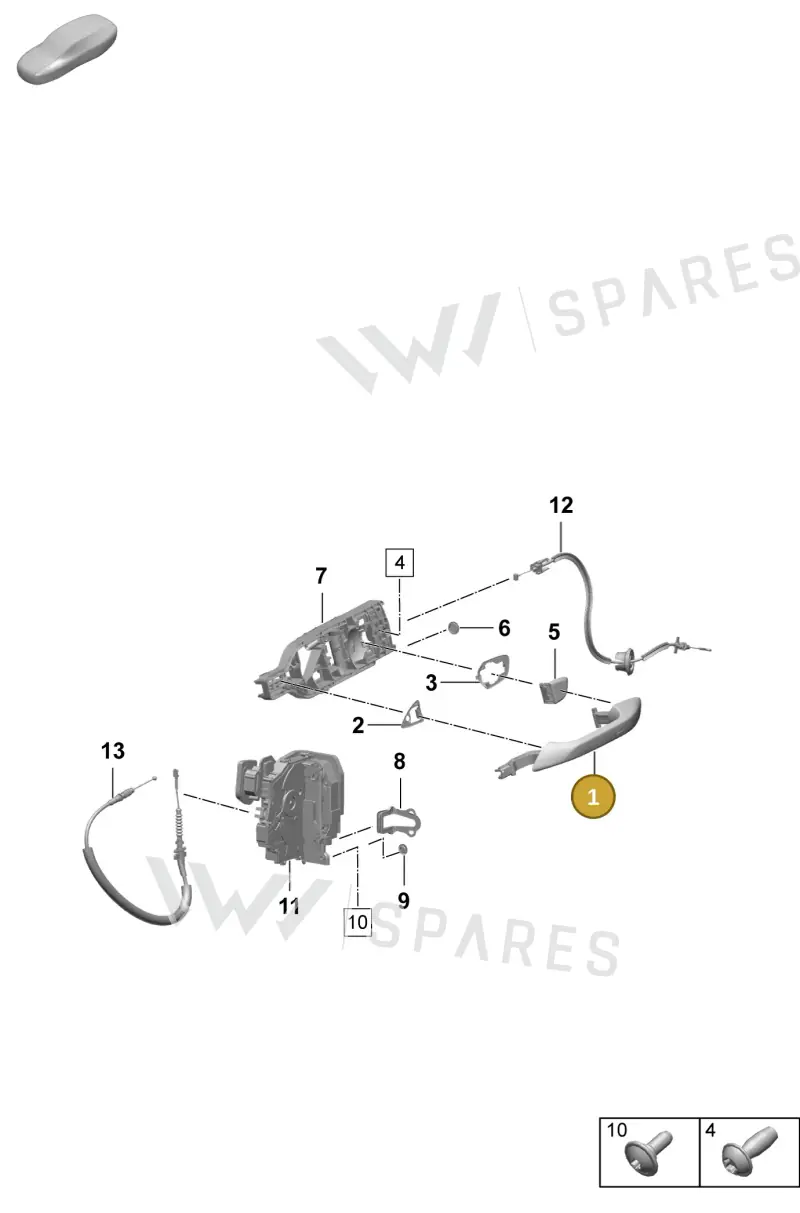 95C837160DGRV — Porsche Macan (2024-2024) diagram p61804200, position 1