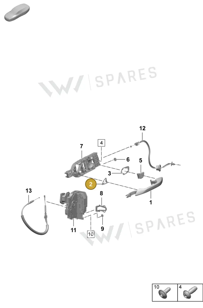 95C837210 — Porsche Macan (2024-2024) diagram p61804200, position 2
