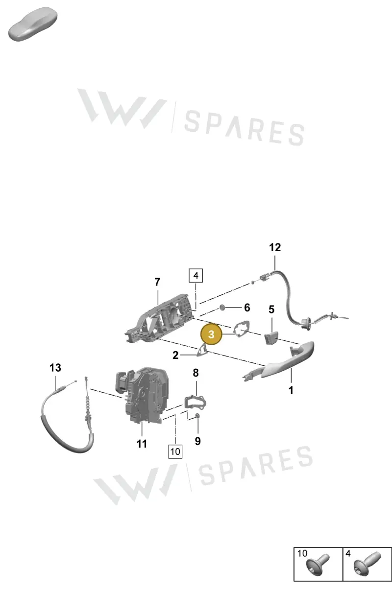 95C837277 — Porsche Macan (2024-2024) diagram p61804200, position 3
