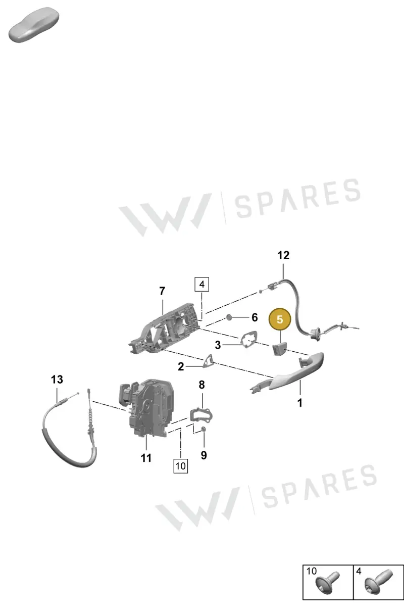 95C837329 — Porsche Macan (2024-2024) diagram p61804200, position 5
