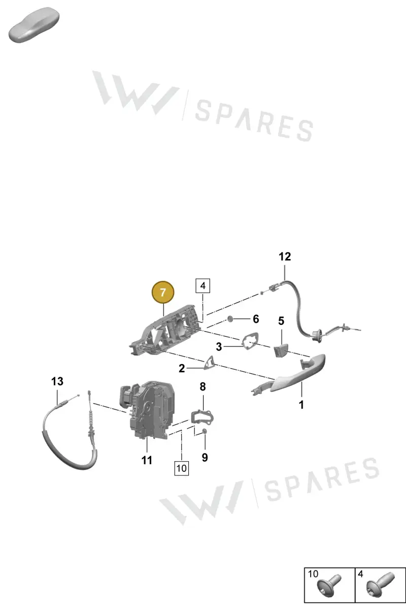 95C837885A — Porsche Macan (2024-2024) diagram p61804200, position 7