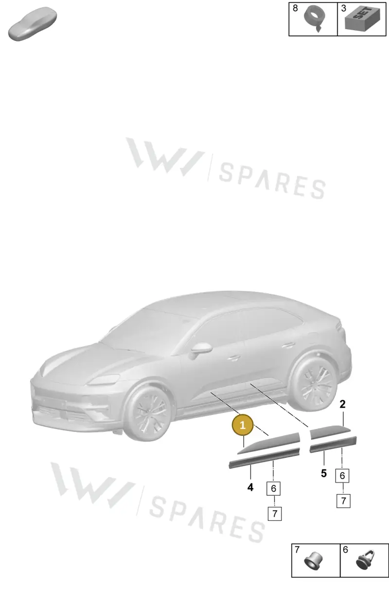 95C837900GYOK1 — Porsche Macan (2024-2024) diagram p61810350, position 1