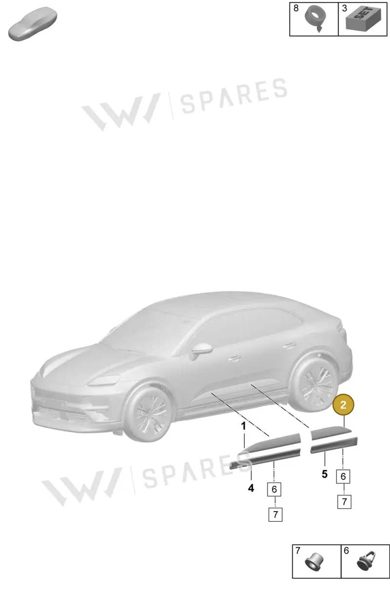 95C839900HYG2X — Porsche Macan (2024-2024) diagram p61810350, position 2