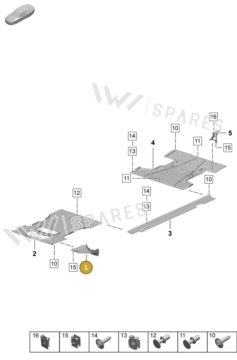 95C853732BOK1 — Porsche Macan (2024-2024) diagram p61801700, position 1