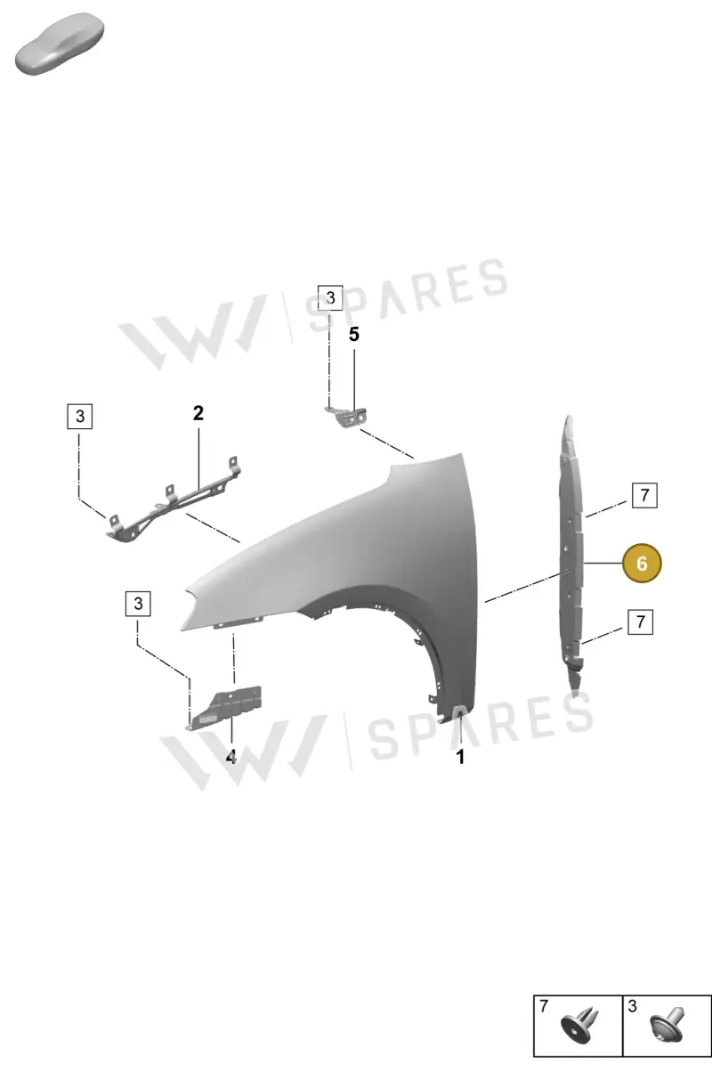 95C854777OK1 — Porsche Macan (2024-2024) diagram p61801400, position 6