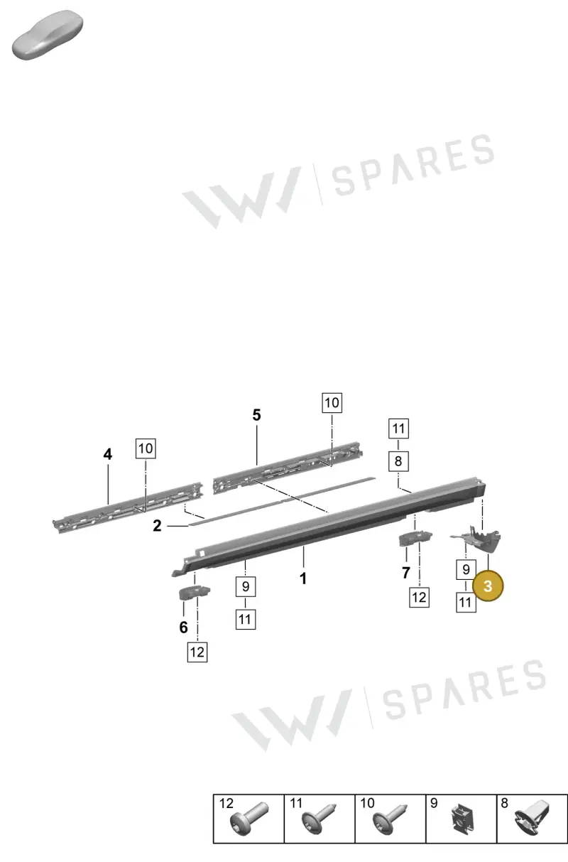 95C854816A — Porsche Macan (2024-2024) diagram p61810200, position 3