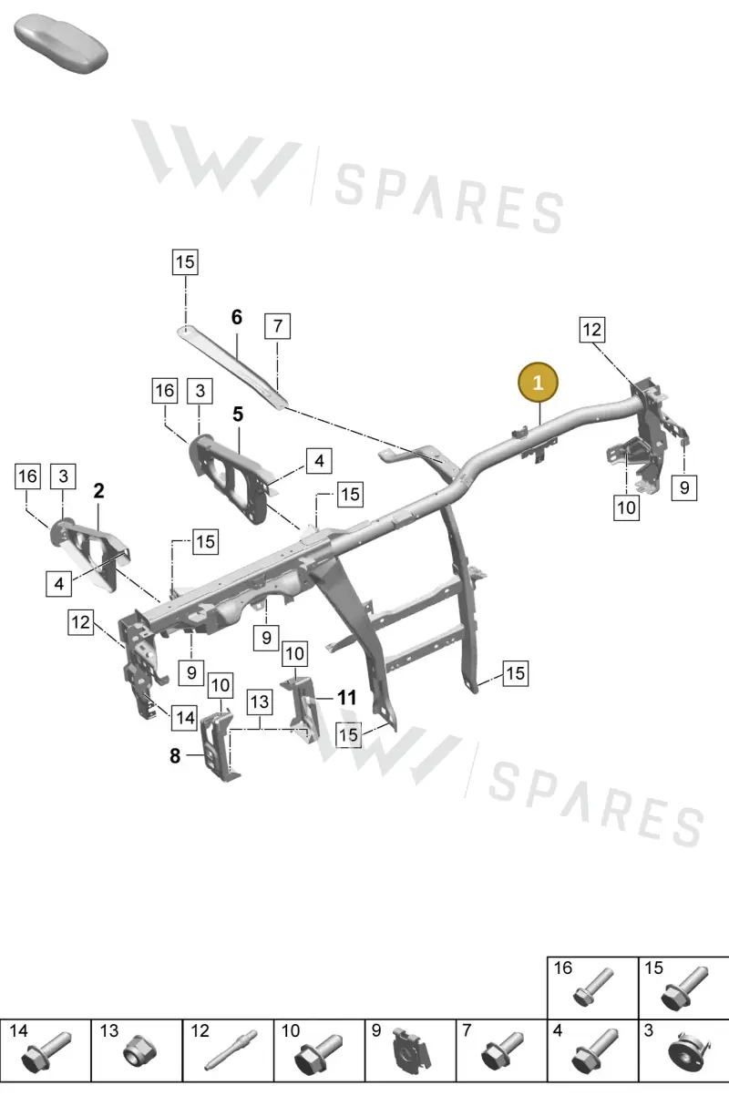 95C857017A — Porsche Macan (2024-2024) diagram p61809150, position 1