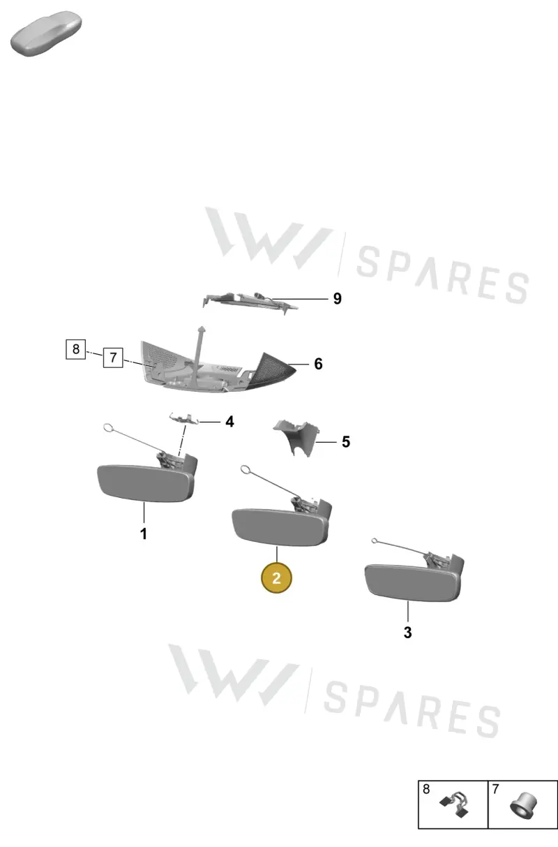 95C857511CHJC — Porsche Macan (2024-2024) diagram p61809600, position 2