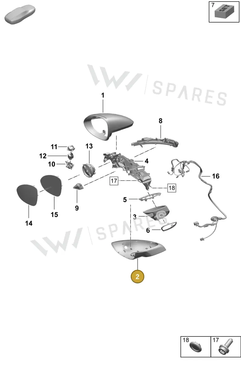 95C857537BOK1 — Porsche Macan (2024-2024) diagram p61809500, position 2