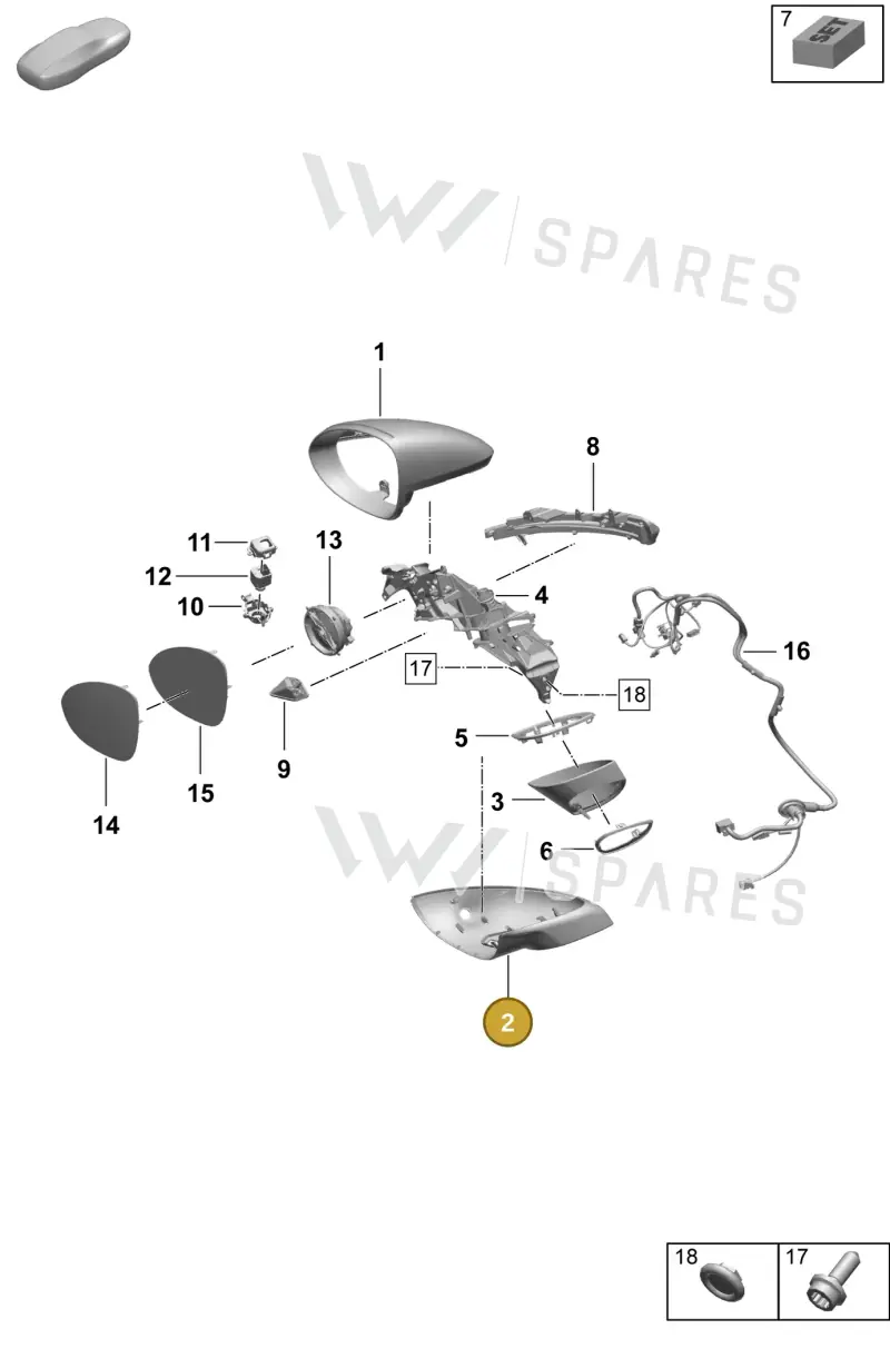 95C857537COK1 — Porsche Macan (2024-2024) diagram p61809500, position 2