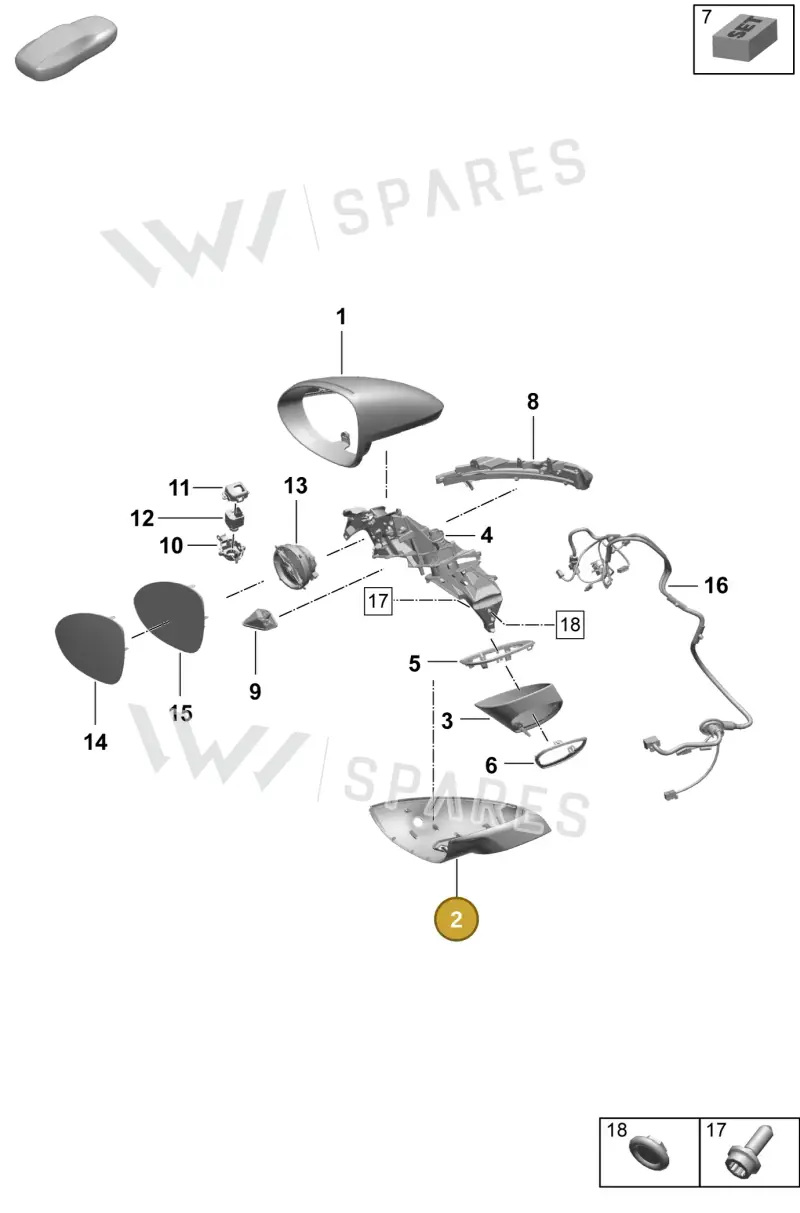 95C857537GOK1 — Porsche Macan (2024-2024) diagram p61809500, position 2