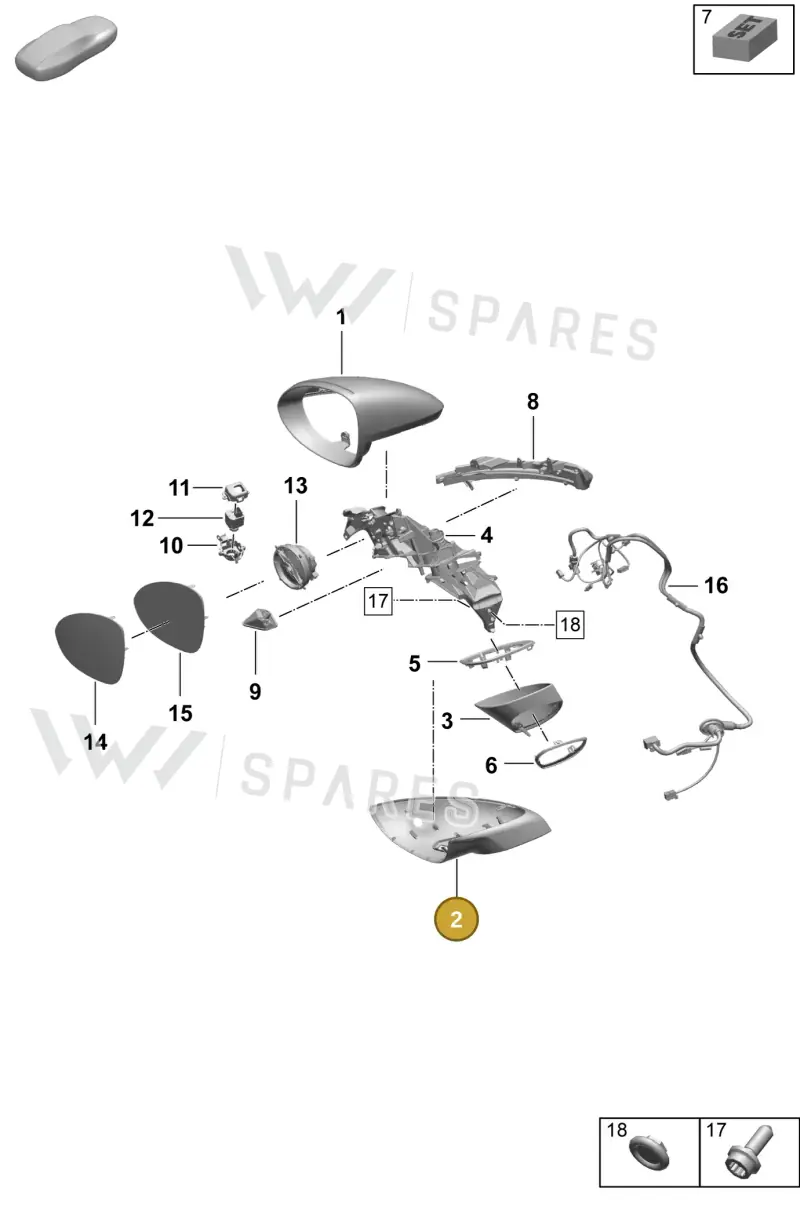 95C857538BOK1 — Porsche Macan (2024-2024) diagram p61809500, position 2
