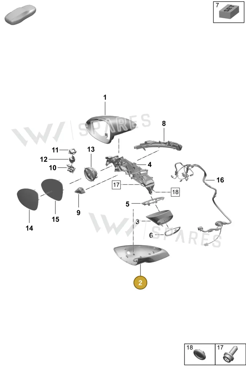 95C857538COK1 — Porsche Macan (2024-2024) diagram p61809500, position 2