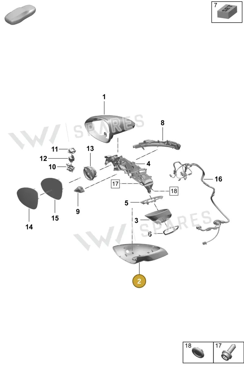 95C857538GOK1 — Porsche Macan (2024-2024) diagram p61809500, position 2