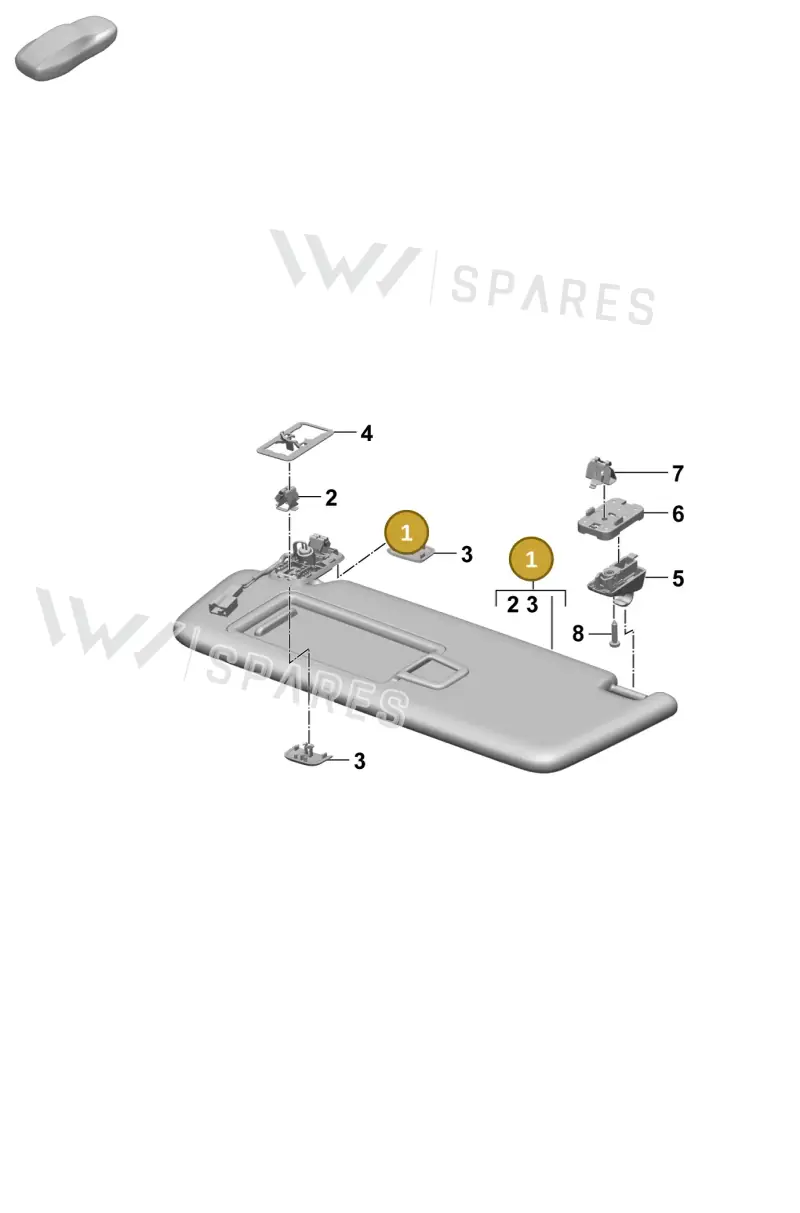 95C857551ABLK — Porsche Macan (2024-2024) diagram p61807650, position 1