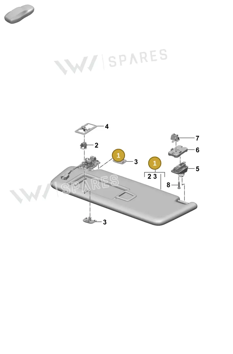 95C857552CBLK — Porsche Macan (2024-2024) diagram p61807650, position 1