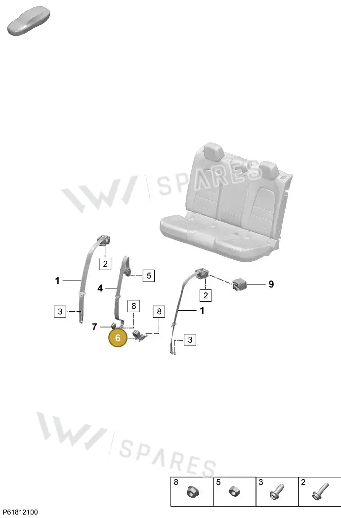 95C857739 — Porsche Macan (2024-2024) diagram p61812100, position 6