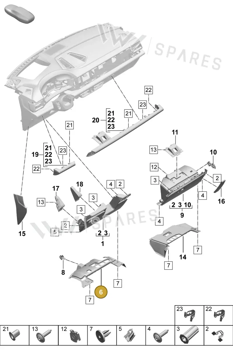 95C858189B — Porsche Macan (2024-2024) diagram p61809100, position 6