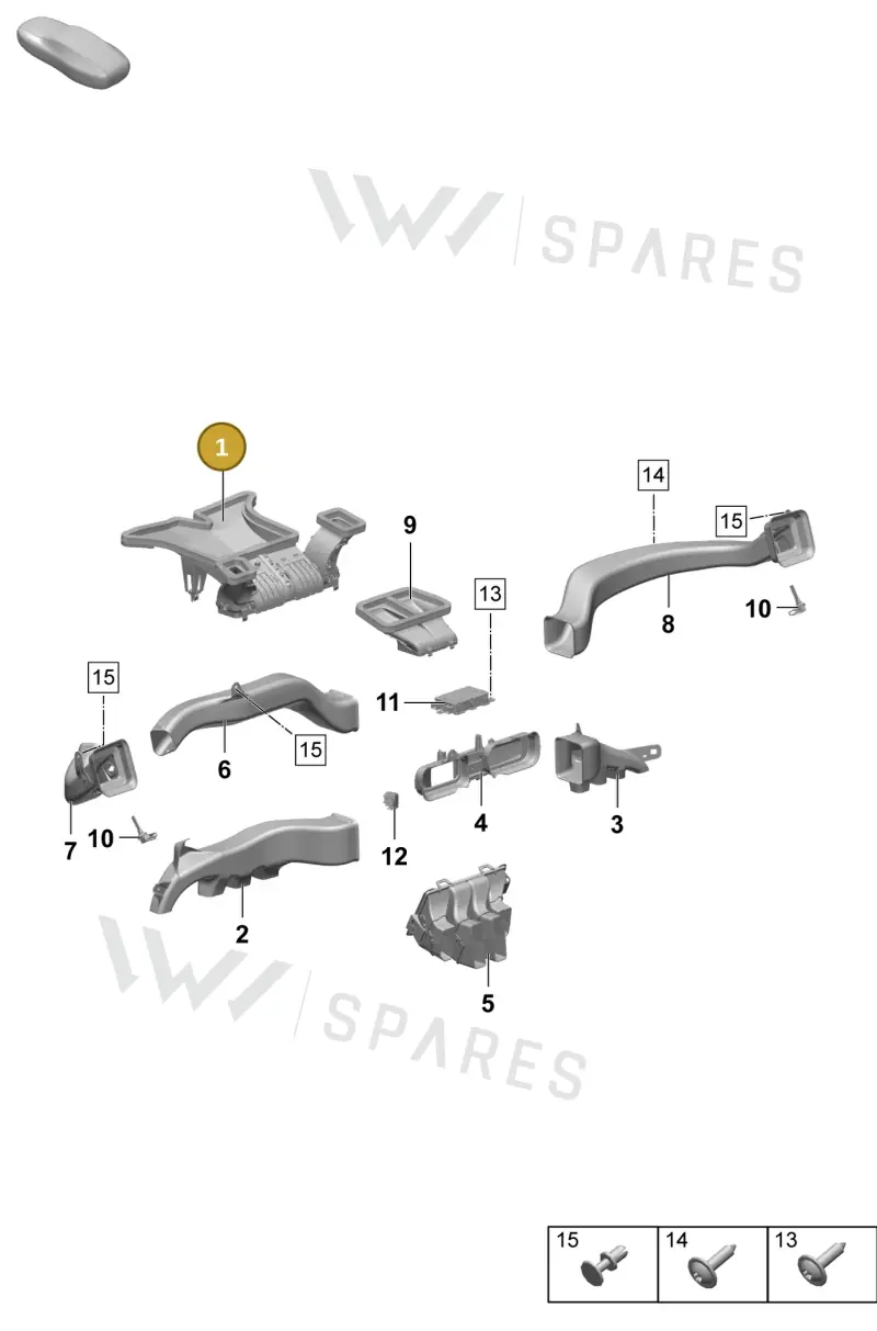 95C858431 — Porsche Macan (2024-2024) diagram p61813100, position 1