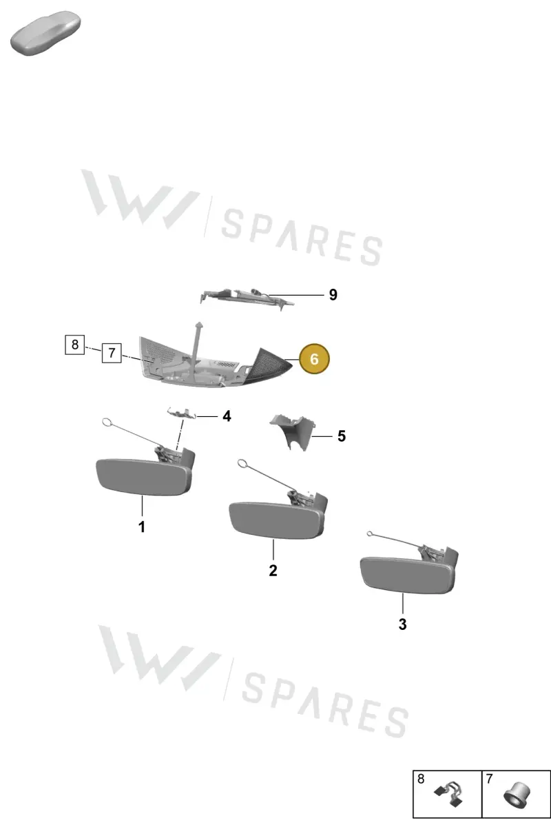 95C863081ABLK — Porsche Macan (2024-2024) diagram p61809600, position 6