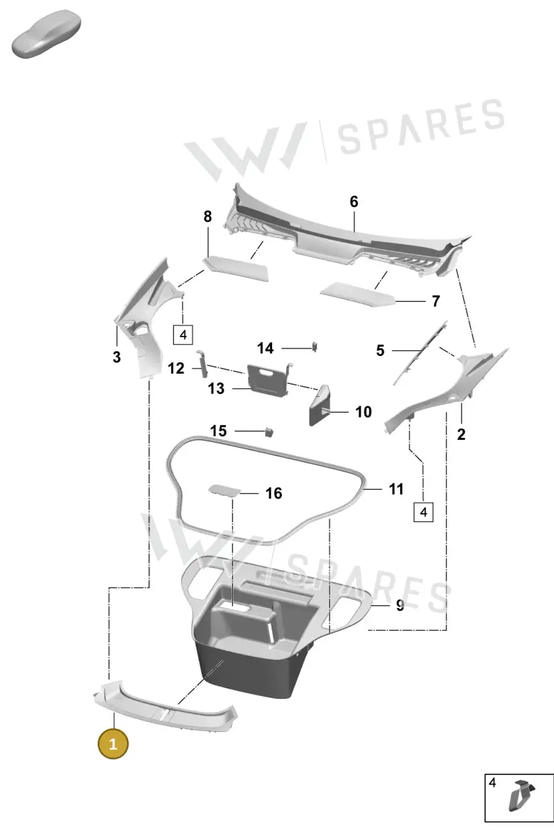 95C863475OK1 — Porsche Macan (2024-2024) diagram p61807000, position 1