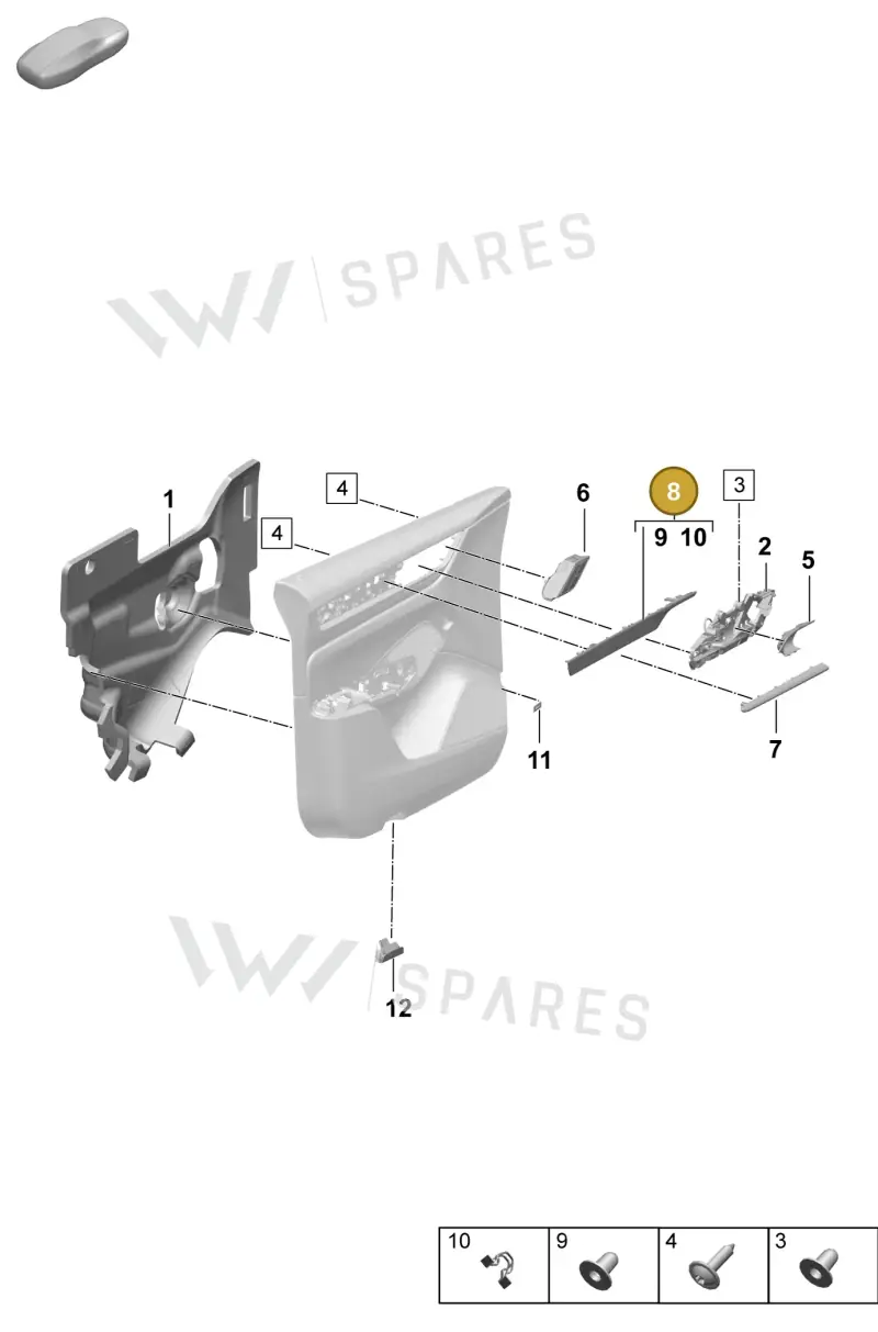 95C867062AU03 — Porsche Macan (2024-2024) diagram p61808450, position 8