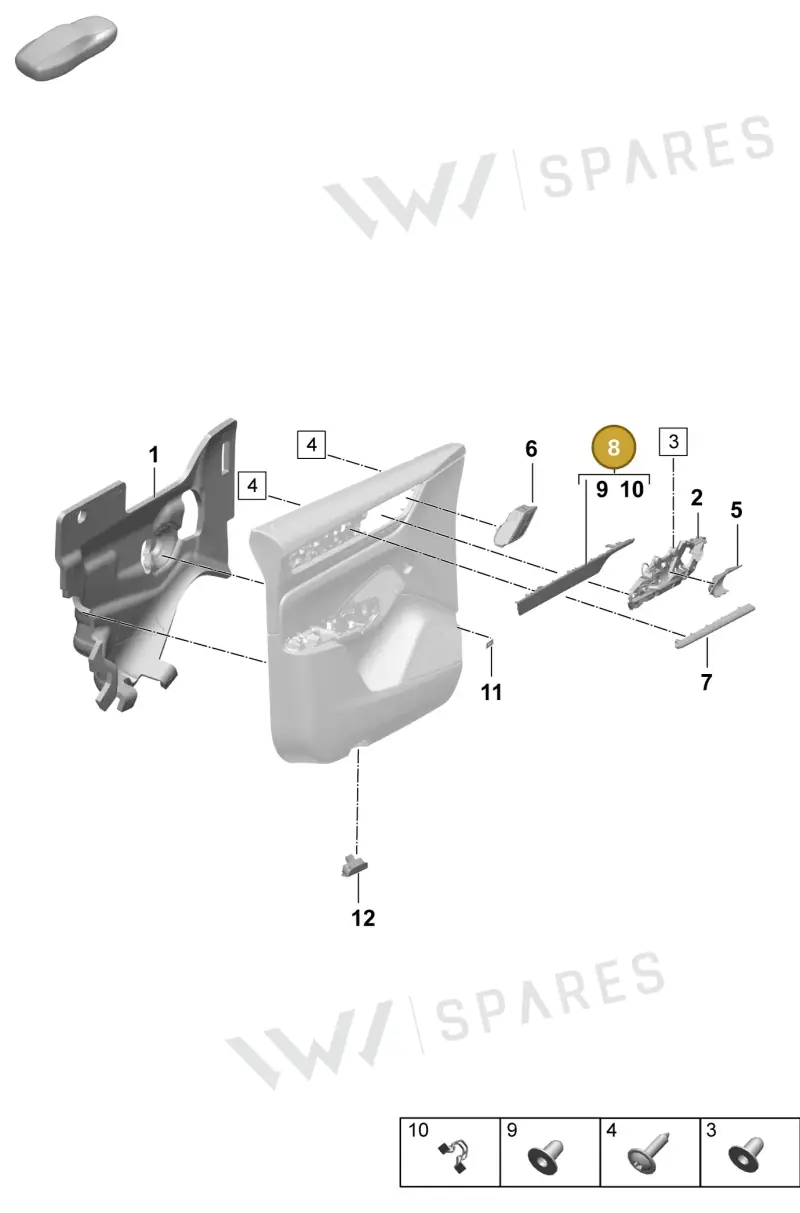 95C867062BBX3 — Porsche Macan (2024-2024) diagram p61808450, position 8