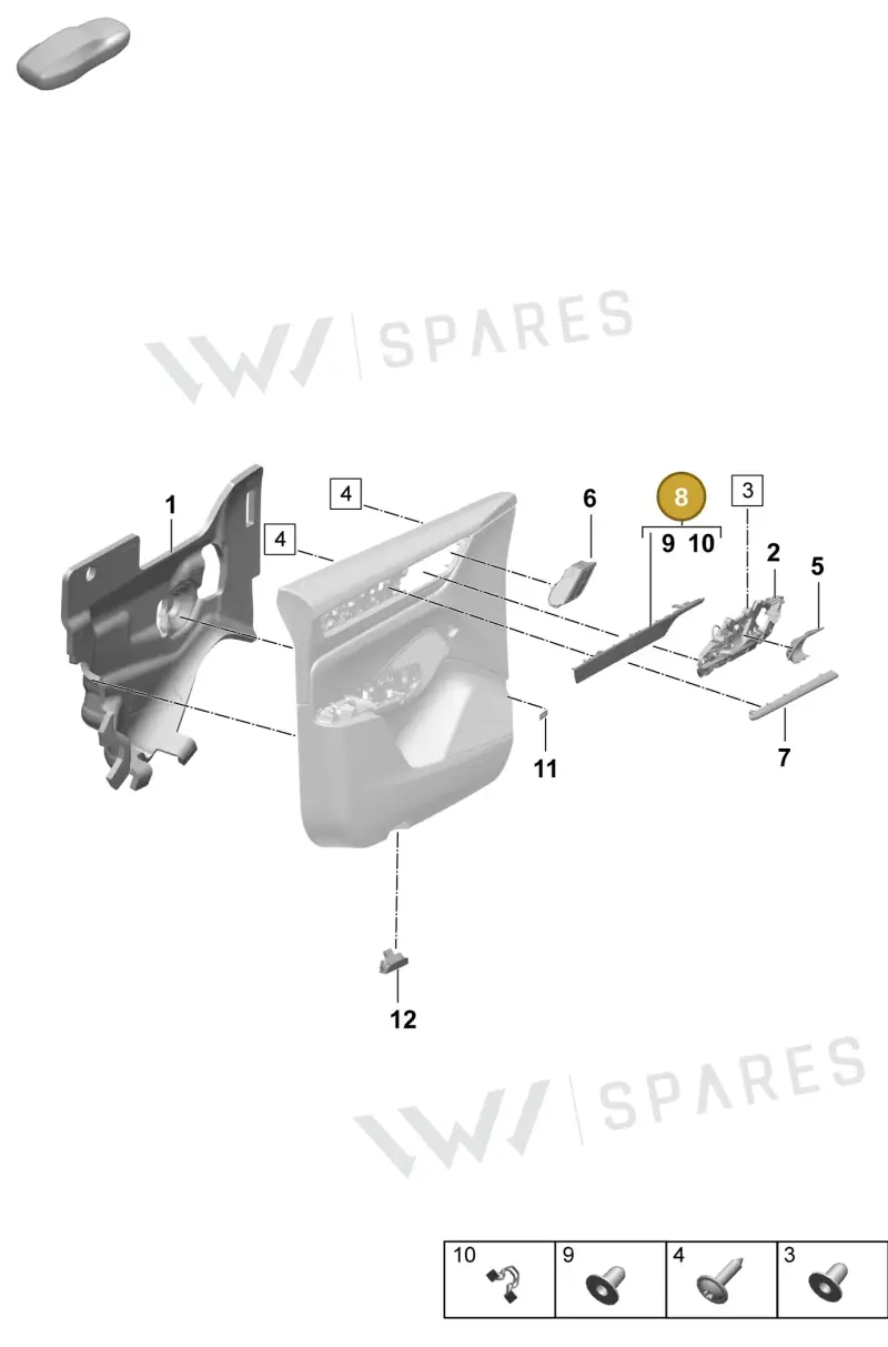 95C867062JRT0 — Porsche Macan (2024-2024) diagram p61808450, position 8