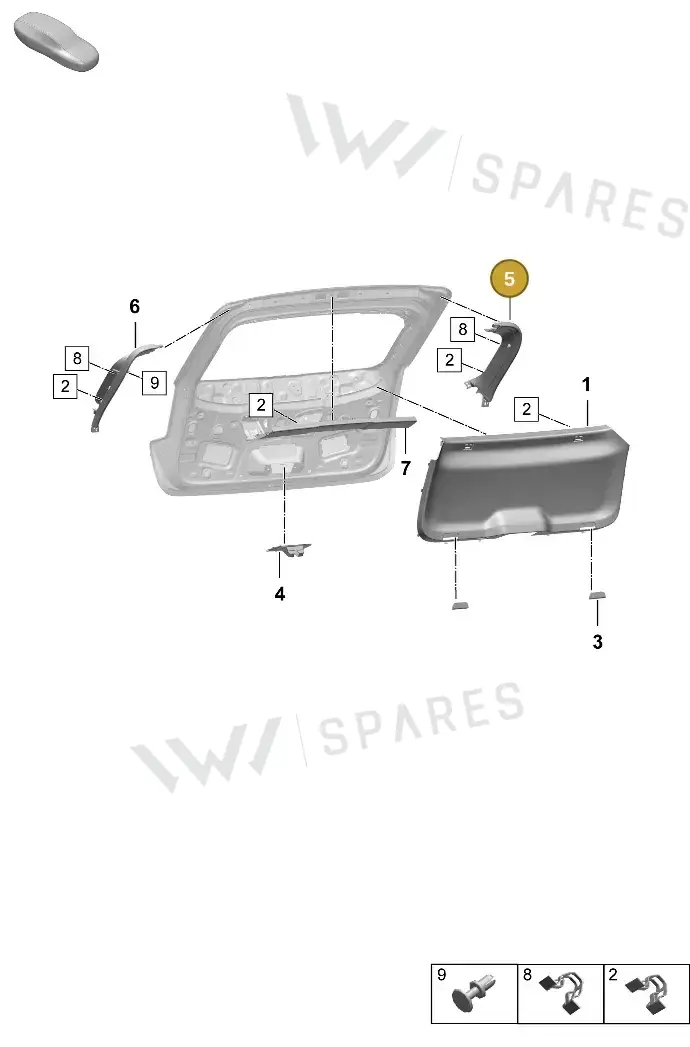 95C867607BBLK — Porsche Macan (2024-2024) diagram p61807350, position 5