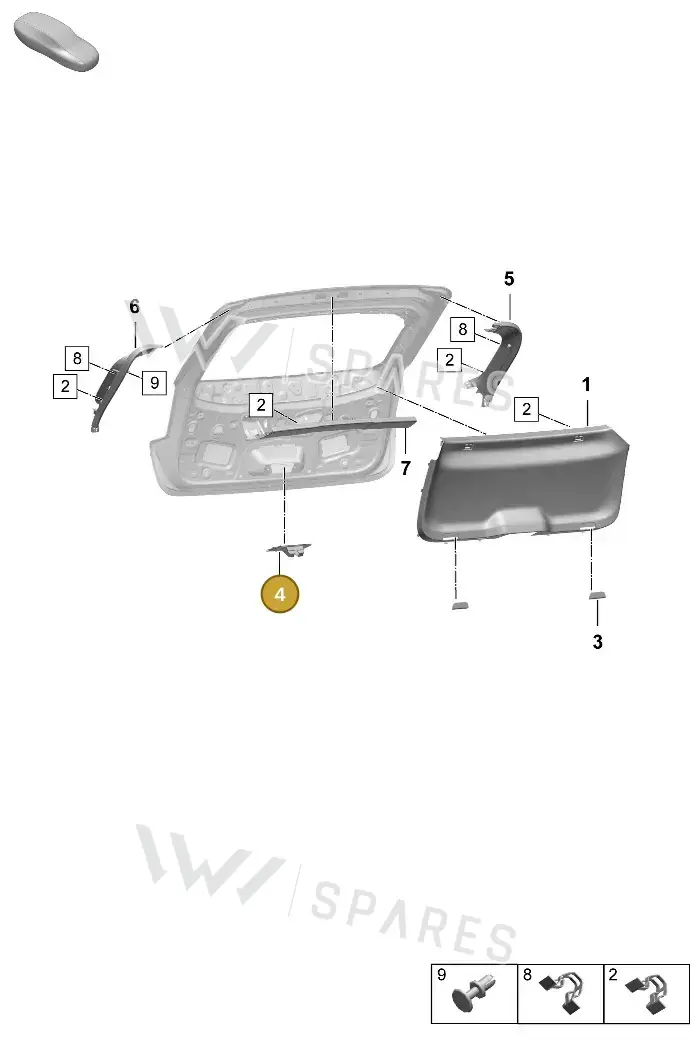 95C867758ABLK — Porsche Macan (2024-2024) diagram p61807350, position 4