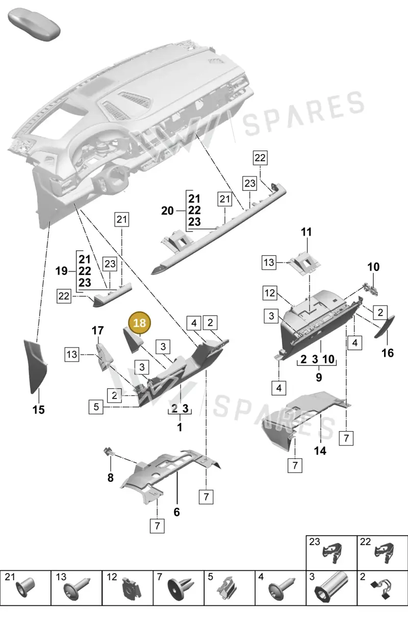 95C880686A — Porsche Macan (2024-2024) diagram p61809100, position 18