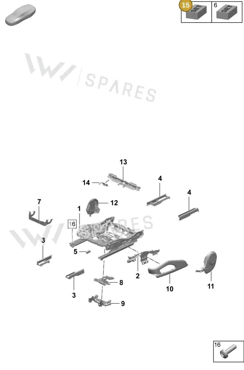 95C881447 — Porsche Macan (2024-2024) diagram p61817100, position 15