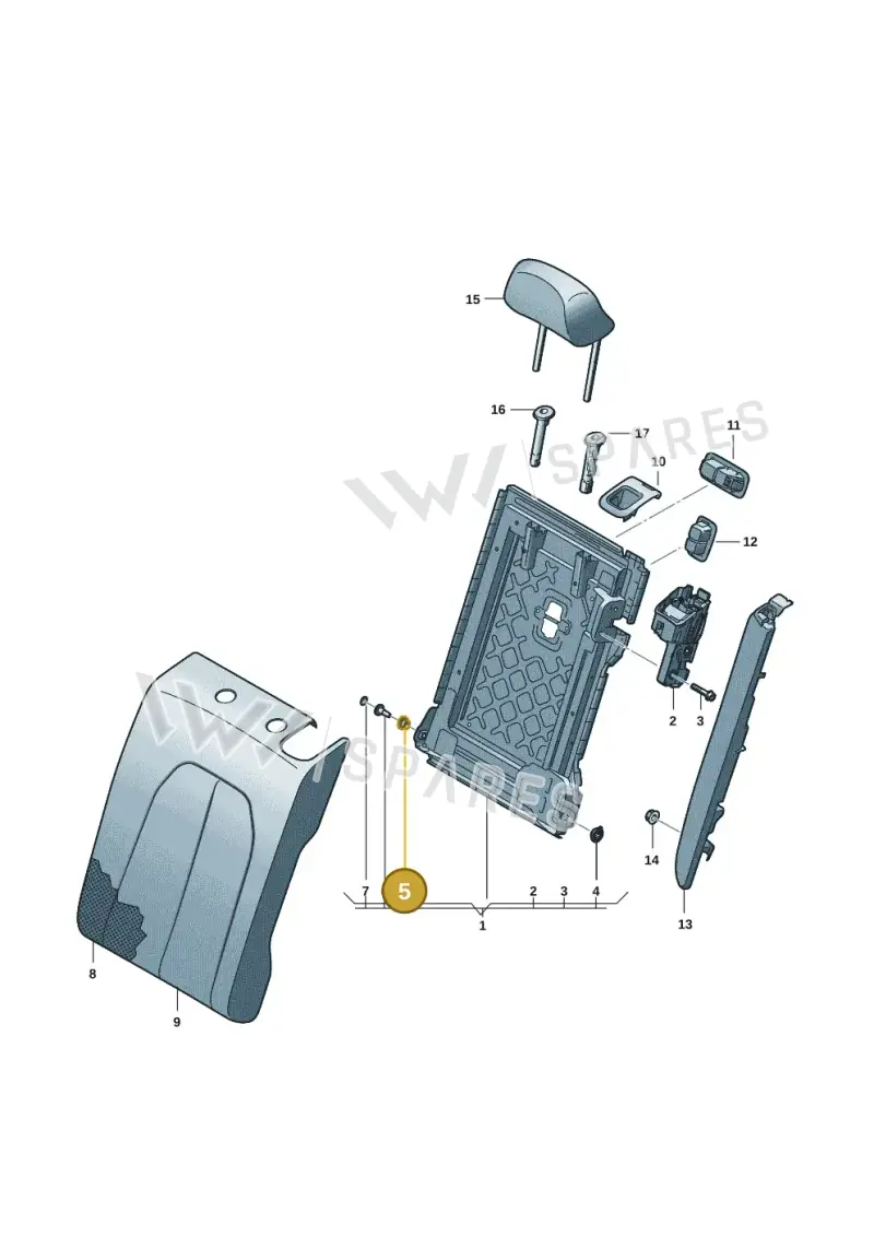 95C885500 — Audi A5 Limousine (2024-2025) diagram 8wh885200, position 5