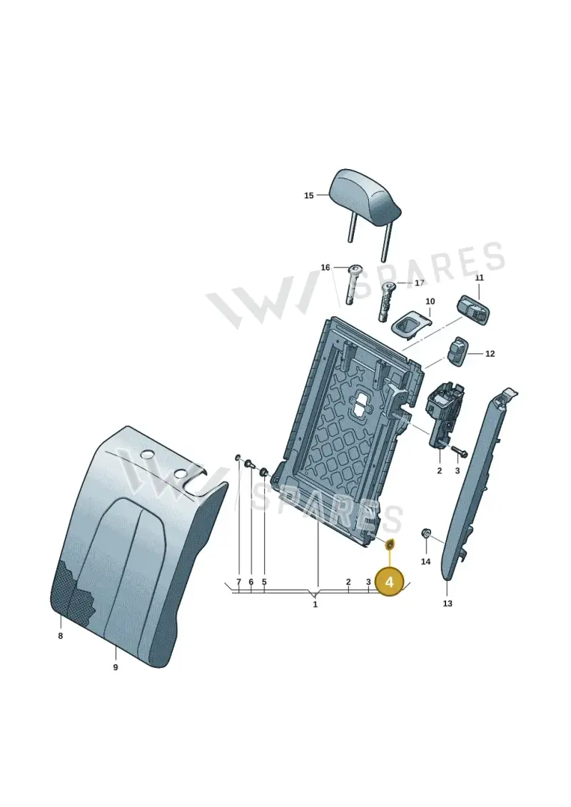 95C885678B — Audi A5 Limousine (2024-2025) diagram 8wh885200, position 4