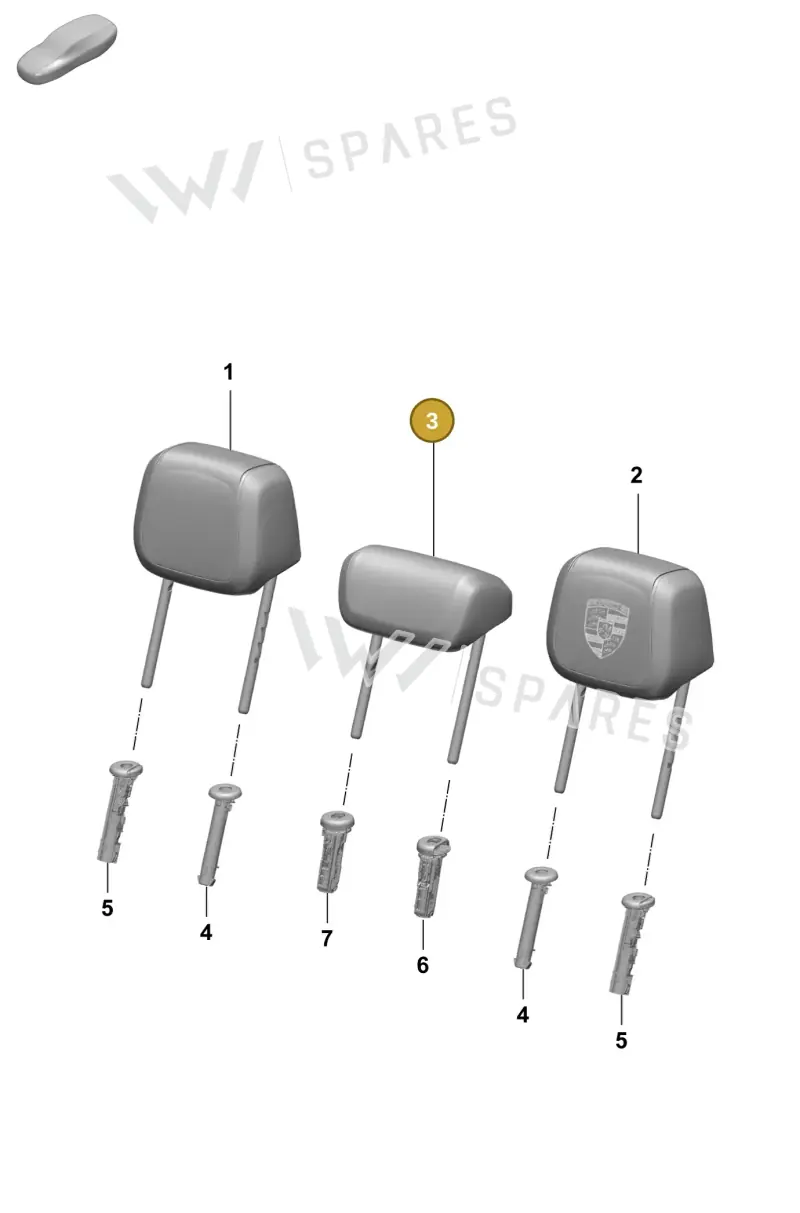 95C885900GOT2 — Porsche Macan (2024-2024) diagram p61818220, position 3