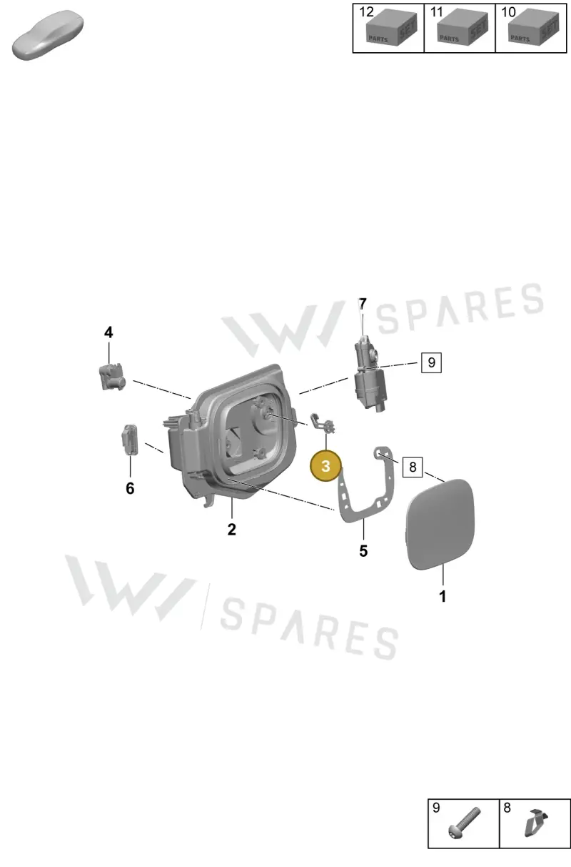 95C898038D — Porsche Macan (2024-2024) diagram p61801600, position 3