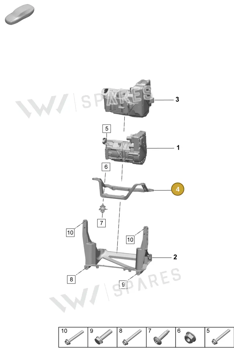 95C898257 — Porsche Macan (2024-2024) diagram p61814200, position 4