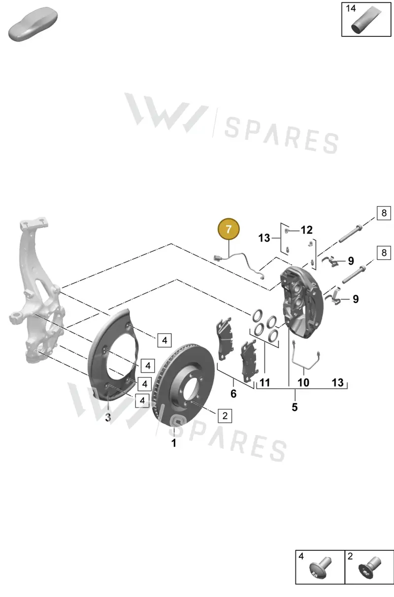 95C907253K — Porsche Macan (2024-2024) diagram p61602000, position 7