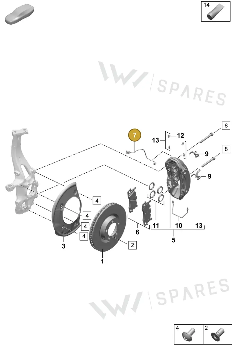 95C907253L — Porsche Macan (2024-2024) diagram p61602000, position 7