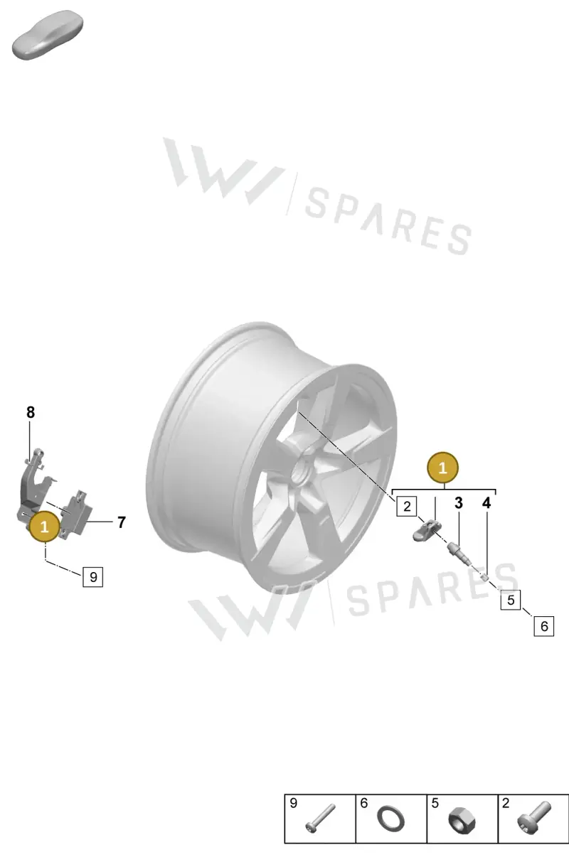 95C907255C — Porsche Macan (2024-2024) diagram p61601500, position 1