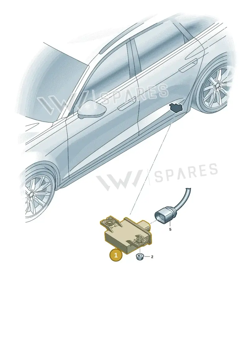 95C907273P — Audi A5 Limousine (2024-2025) diagram 8wk907700, position 1