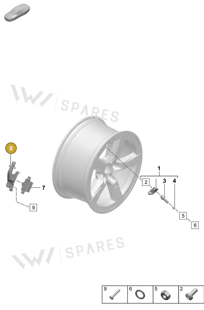 95C907324 — Porsche Macan (2024-2024) diagram p61601500, position 8