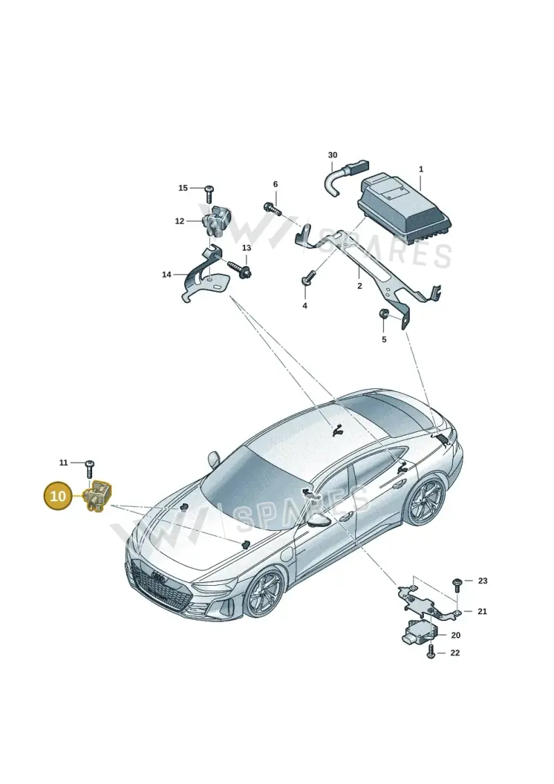 95C907651 — Audi RS e-tron GT (2020-2025) diagram 4j1907778, position 10