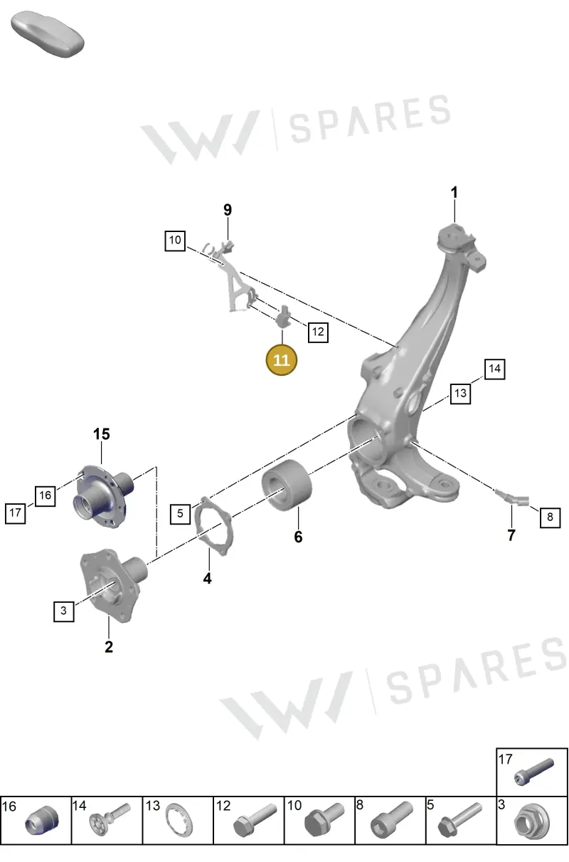 95C907656 — Porsche Panamera (2023-2025) diagram p62401020, position 11