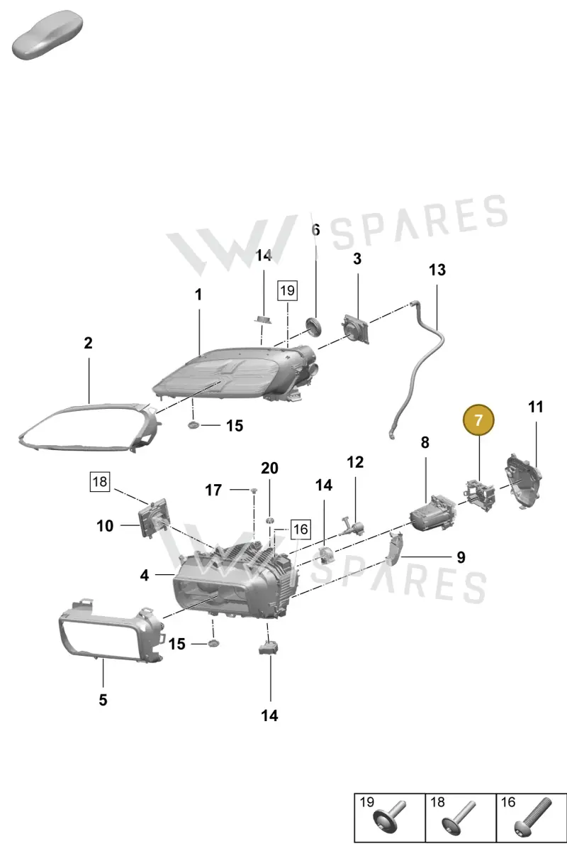 95C915596 — Porsche Macan (2024-2024) diagram p61908100, position 7