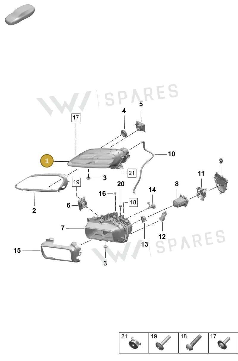 95C941017 — Porsche Macan (2024-2024) diagram p61908000, position 1