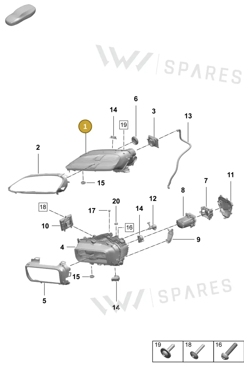 95C941029 — Porsche Macan (2024-2024) diagram p61908100, position 1